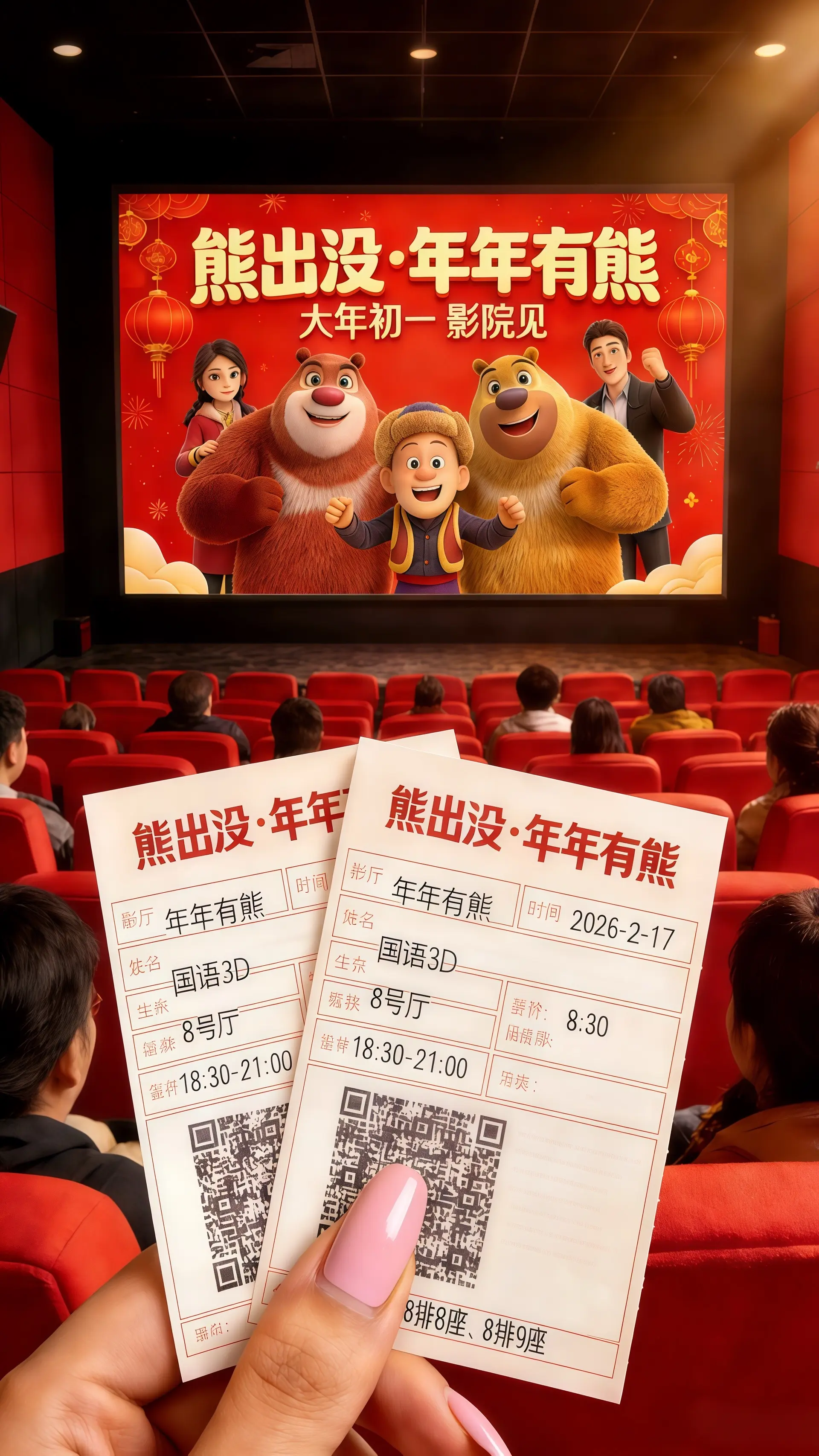 年年有熊电影票。