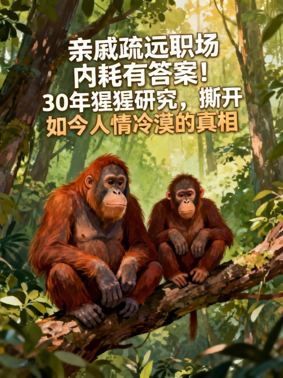 亲戚疏远职场内耗有答案！30年猩猩研究，撕开如今人情冷漠的真相
明明生活条件越来