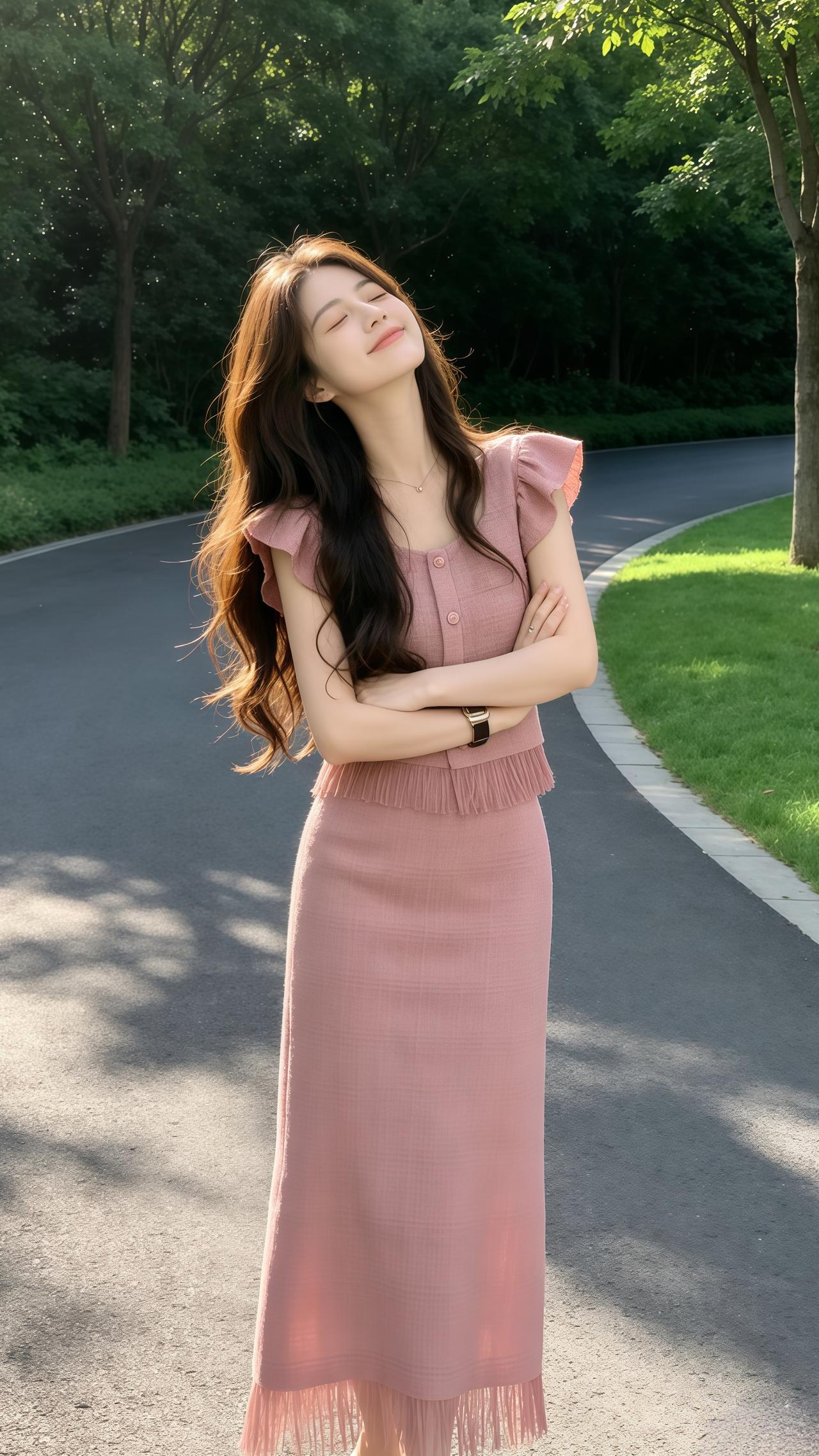 温柔纯欲风穿搭分享 夏日法式温柔风套装裙 穿搭夏季穿搭今天穿什么