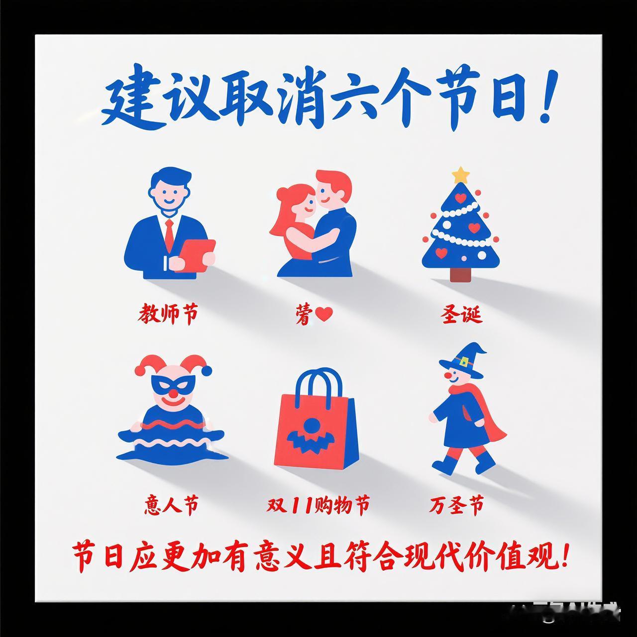 昨个刷到个视频，有人拍桌喊话“强烈建议取消教师节、情人节等个节日”，点赞24.1