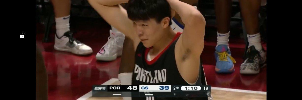 满意了满意了  8分了1板 2助 2盖帽 牛的牛的nba杨瀚森开拓者 ​​​