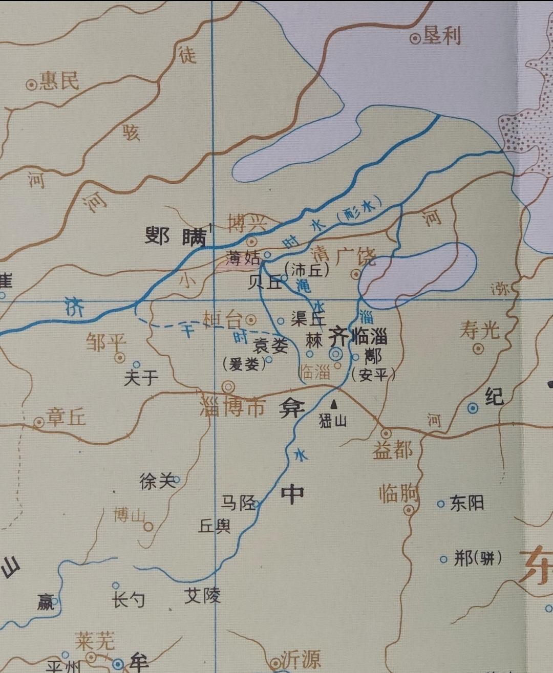 为什么说春秋齐国首都临淄的地理区位与战略形势是喜忧参半呢？
 
临淄为春秋齐国国