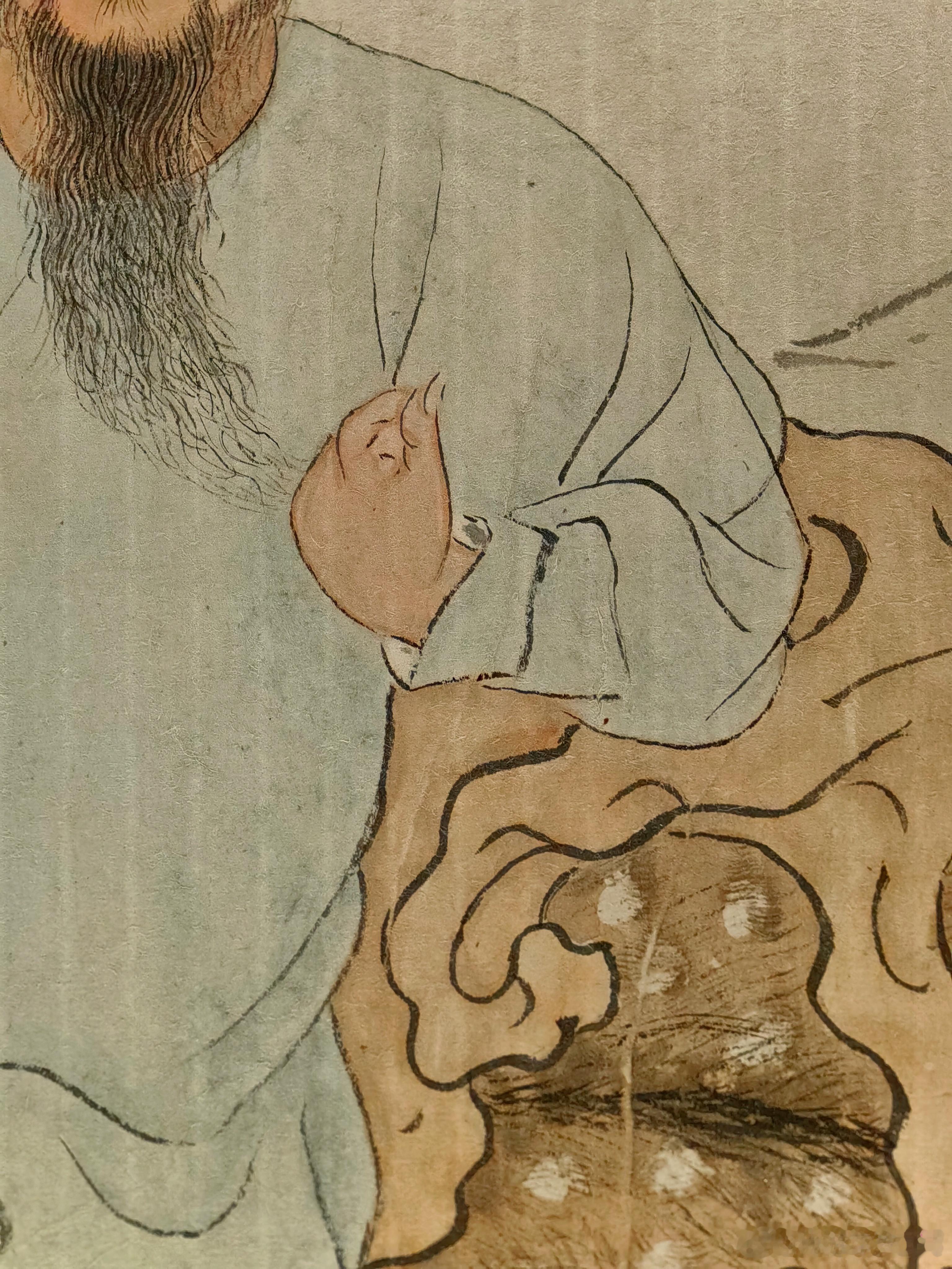 岐阳世泽-国家博物馆藏李文忠家族文物展馆藏行乐图局部行乐图，明清时期较为流行的肖