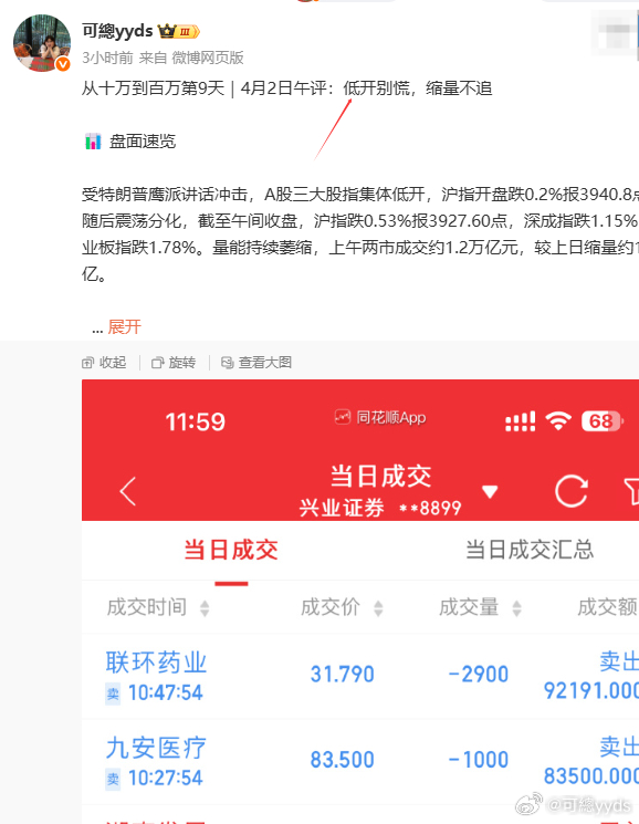 从十万到百万第9天｜逆势斩获1W8上午分享持仓三只创新药只保留了双鹭药业，果然不