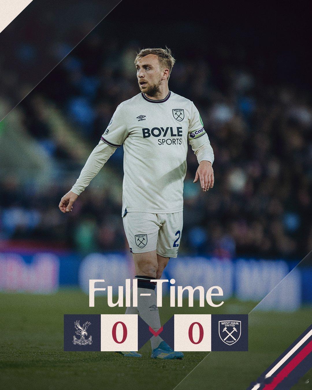 鲍文：拿1分还不是最糟西汉姆联周一英超与水晶宫闷战成0比0，队长鲍文赛后坦言，这