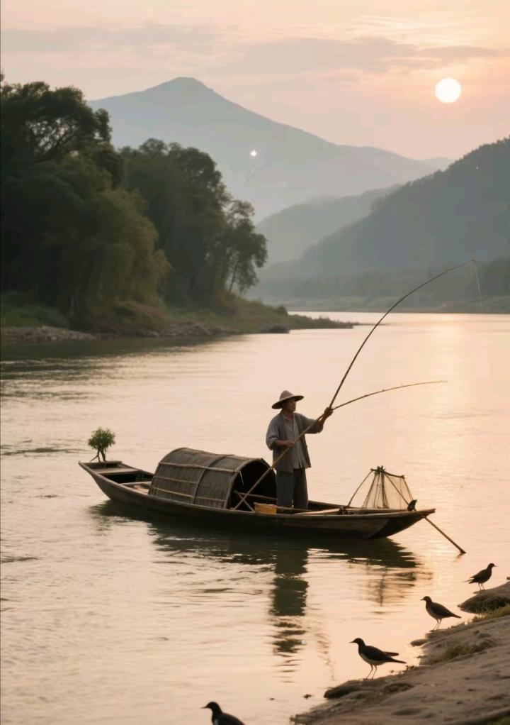 我的祖父是一名渠江边的船夫，父亲记忆力，他不是一个好父亲，从不拿钱回家，还经常变
