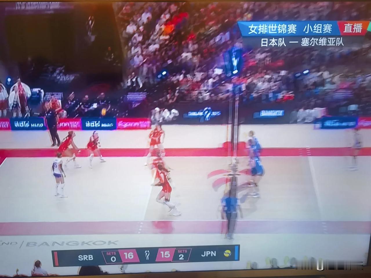 女排世锦赛，日本女排2：0大比分领先塞尔维亚队！可以说看了日本女排的打法，已经是