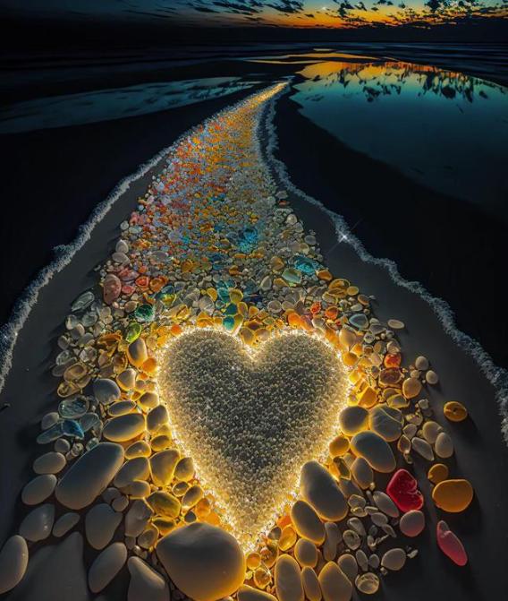 #你听过最浪漫的诗#
月光轻吻海的唇，星辉洒落梦的边，
夜风悠扬，携来远方花香浅