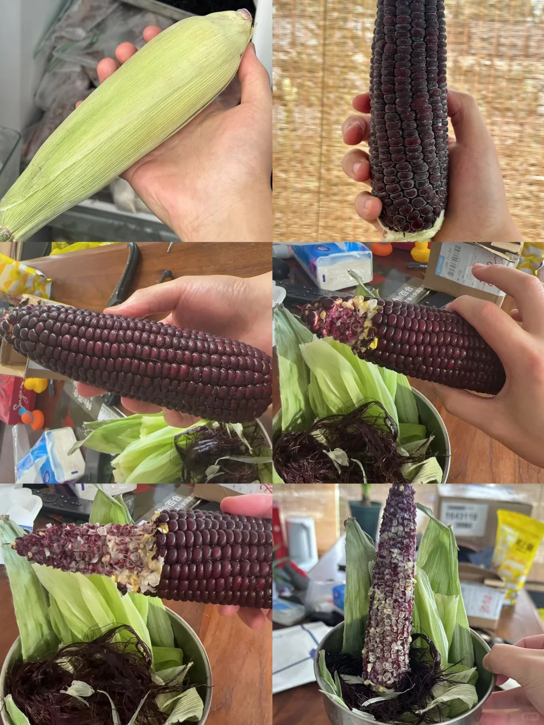 快去试下冰冻水果玉米