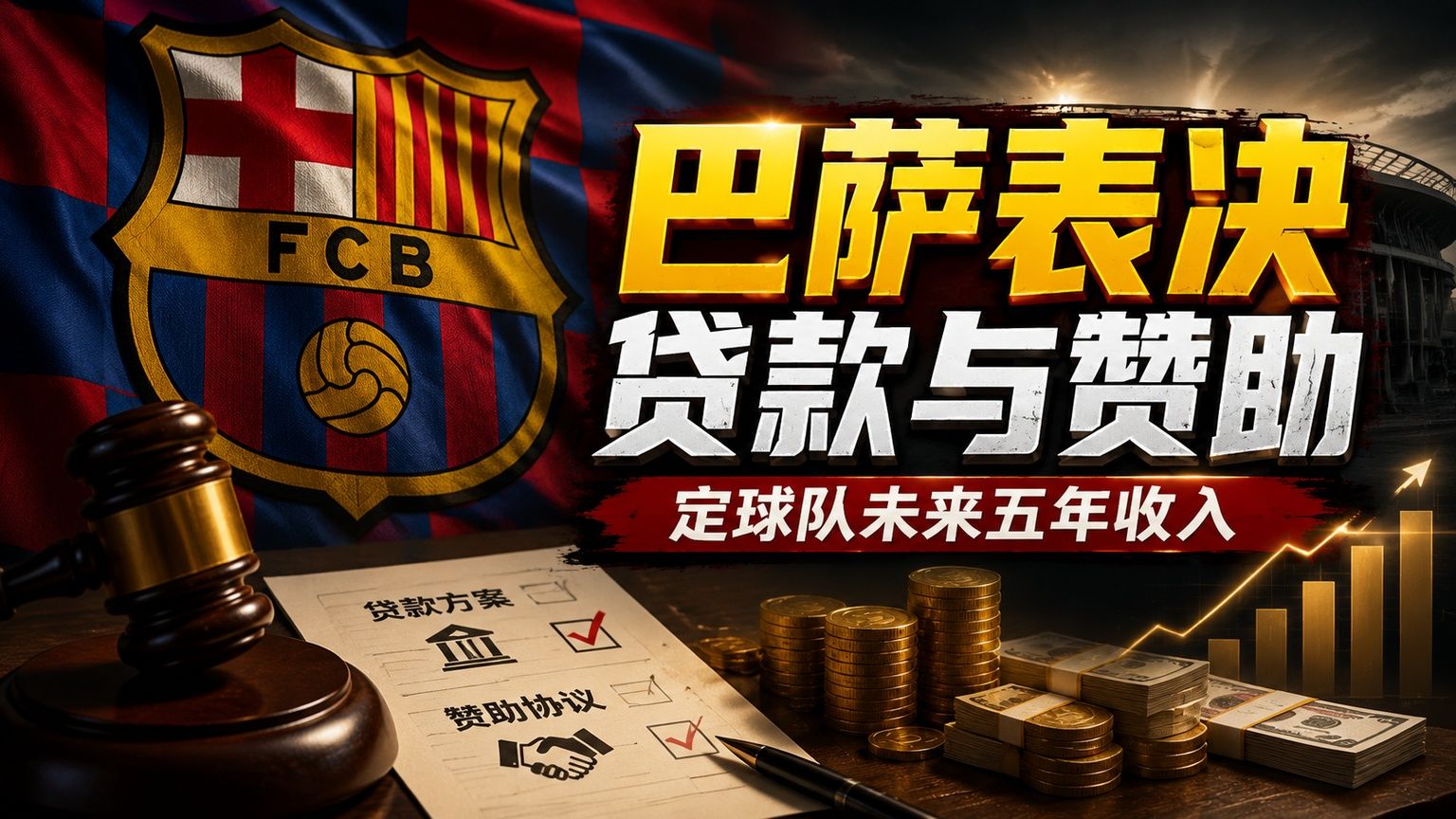 巴萨会员大会将表决贷款与赞助，定球队未来五年收入