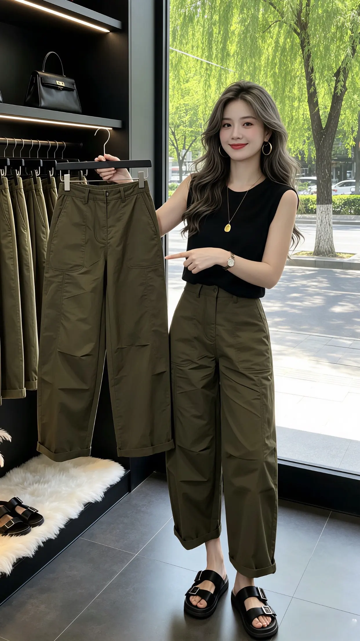 穿出你的chic风 高颜值炸街女工装裤 工装裤穿搭能有多酷 夏日穿搭主...