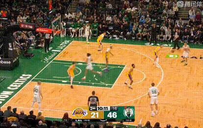 差距已经来到了28分湖人vs凯尔特人