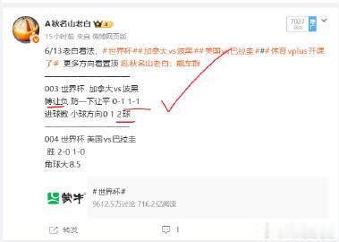💰 战报：加拿大1-1平局！波黑让负+比分1-1完美双飞，锤单成功爆头收米！兄