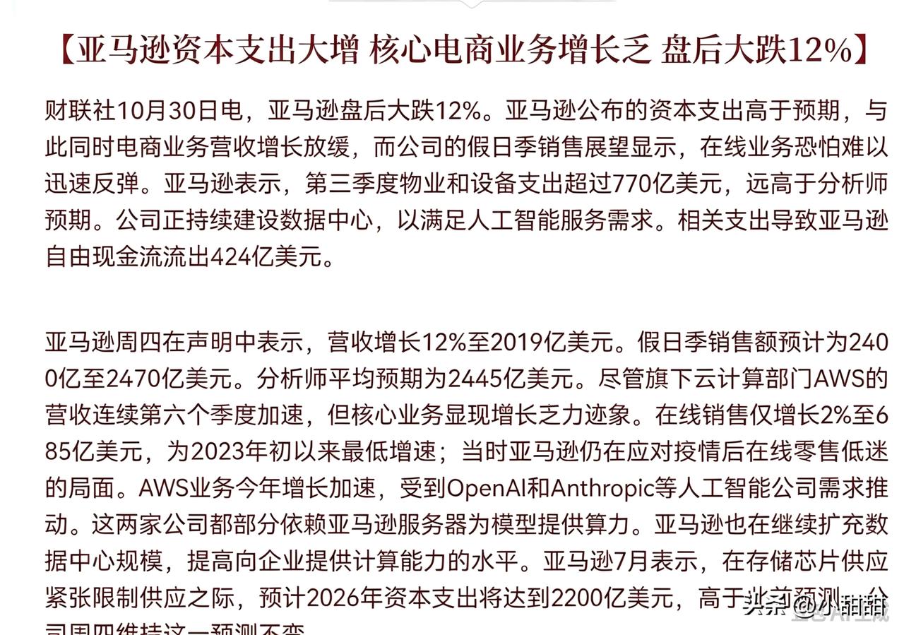 一觉醒来，  
美股科技股集体重挫。

纳指跌近3%，  
费城半导体指数跌超7
