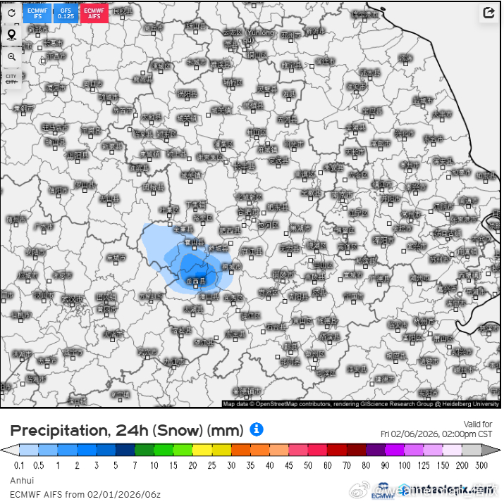 【雨雪】昨晚到今天我国降水较少。2026年春运，明天开启，未来3天，我国依然是晴
