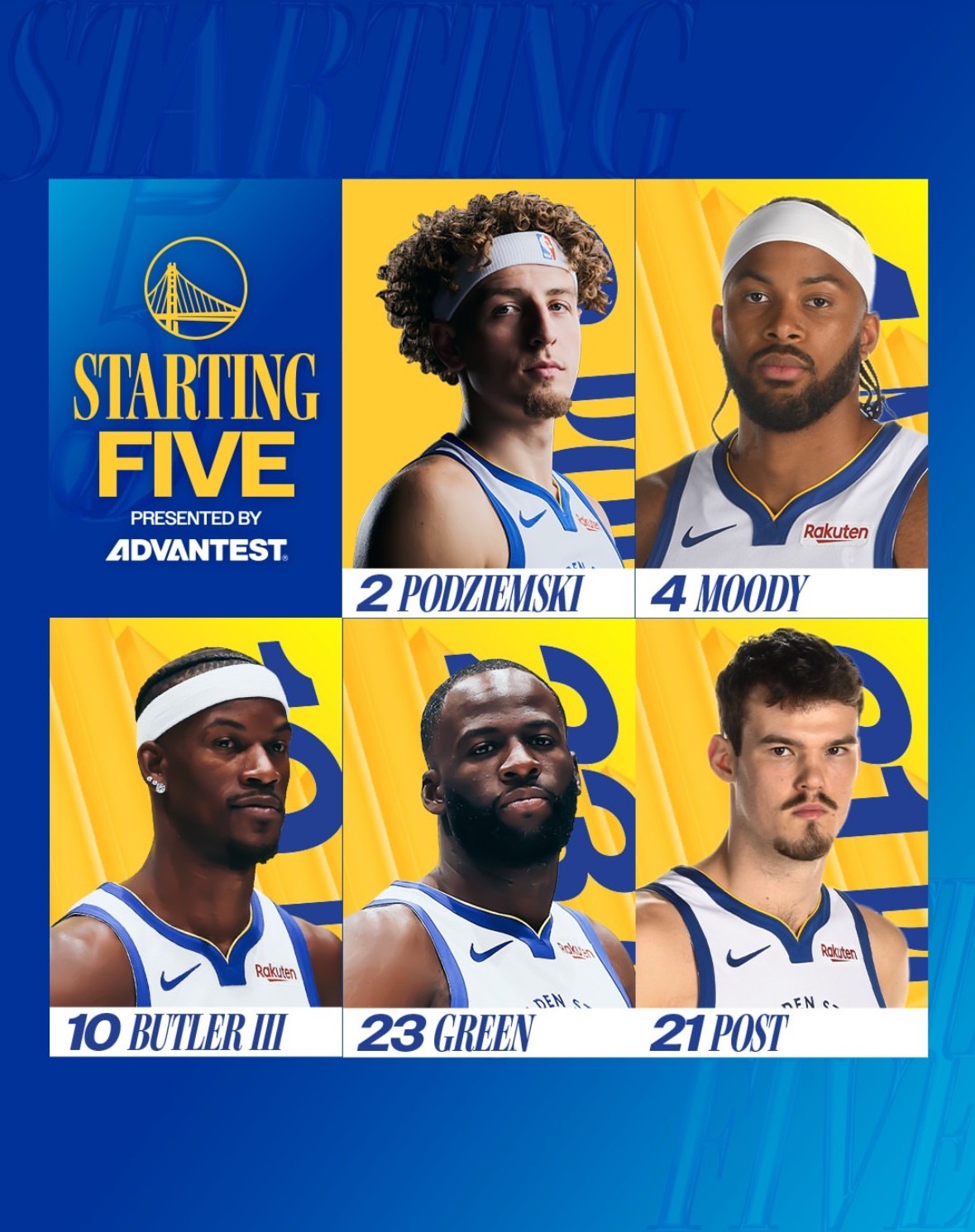 今天首发名单 波杰 穆迪 巴特勒 追梦 波斯特 如何 ？ 今天复出的库名家还是替