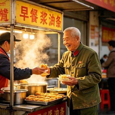 早安我的中国早安，老兵！阳光正好，微风不燥。曾经在军营挥洒汗水，如今在生活奋力前