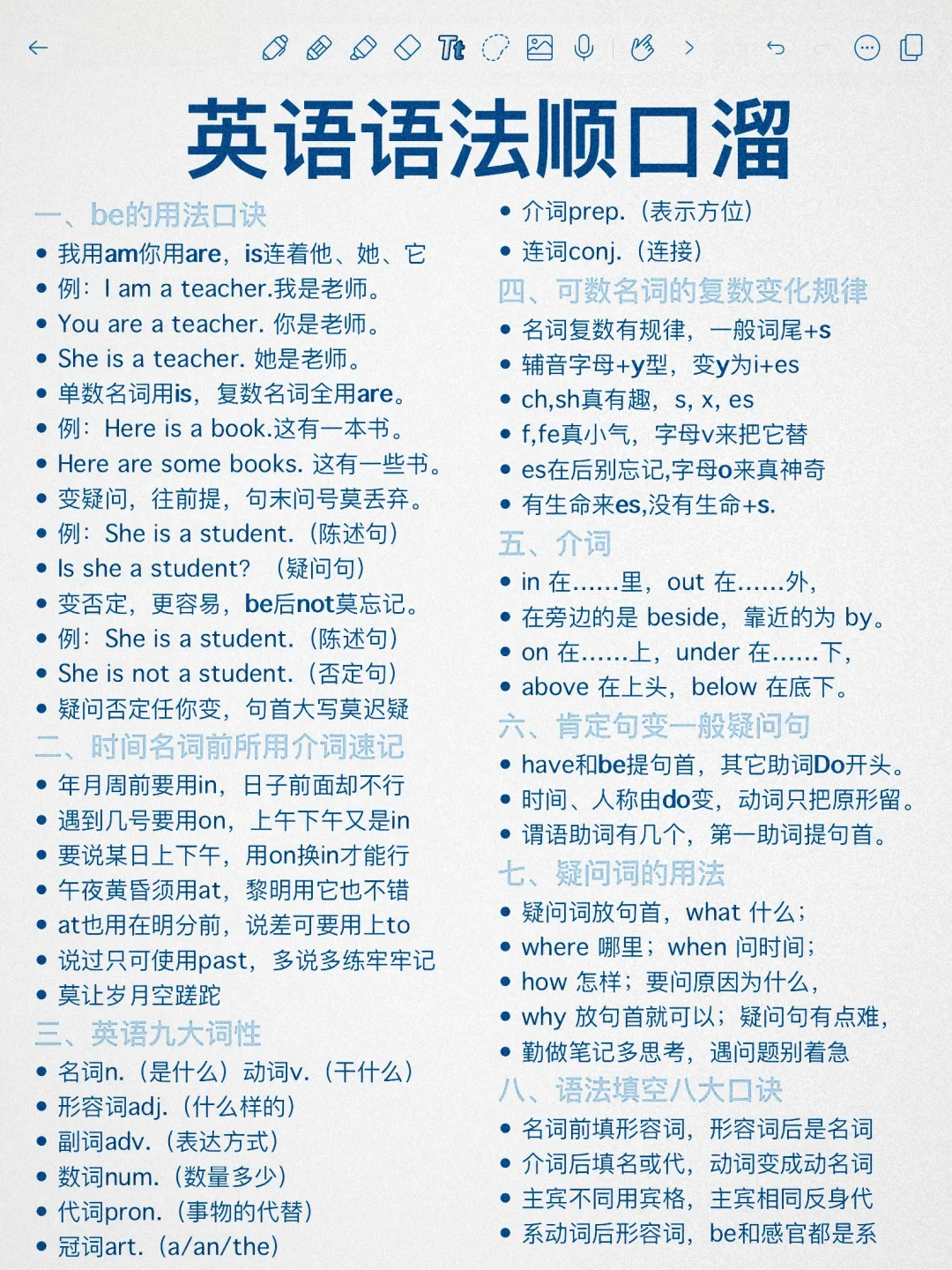 51条语法顺口溜！告别死记硬背！你的语法稳了