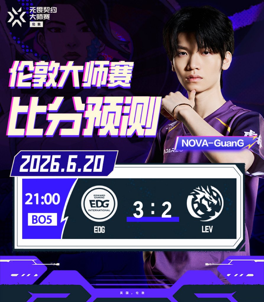 今日预测～必须看好VCTCN队伍瓦星情报站无畏契约伦敦大师赛NOVA无畏契约