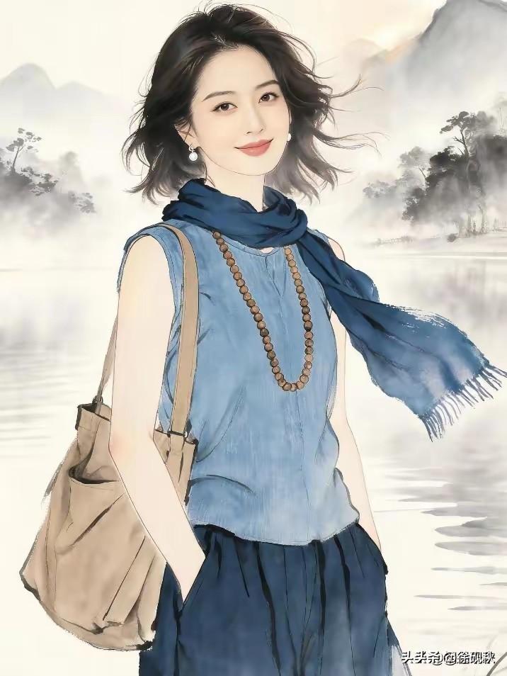 上联：心无挂碍皆清景
下联：胸怀锦绣前程远
