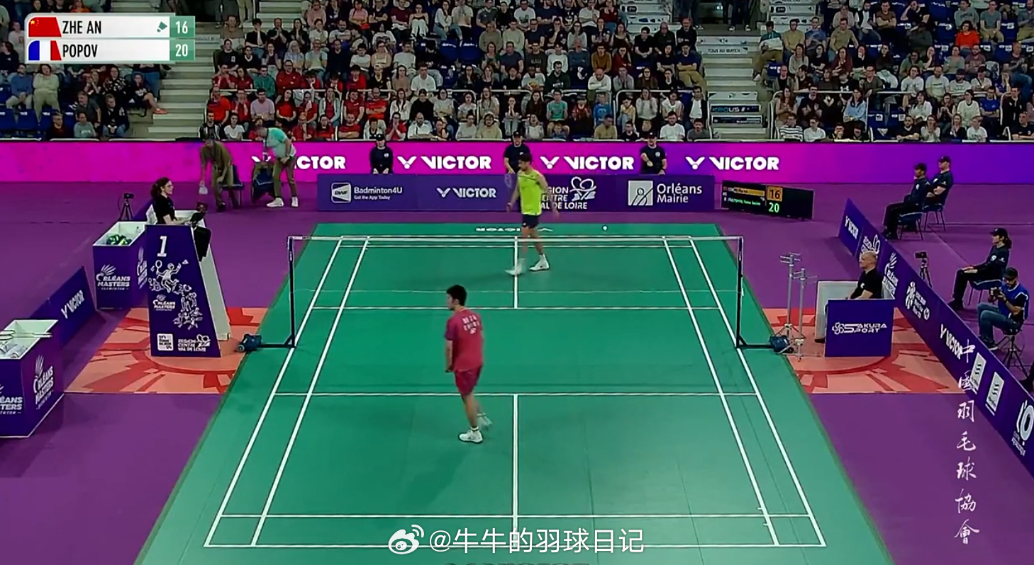 男单 半决赛 胡哲安 15-21 大波波夫2026年奥尔良羽毛球大师赛