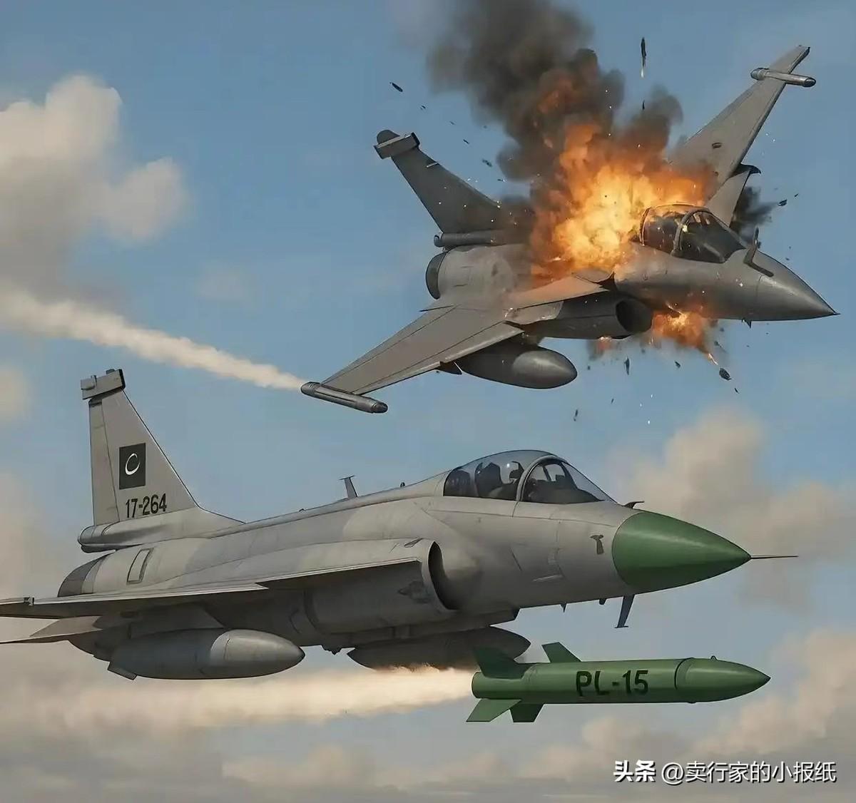 去年那场印巴空战，印度耍了一个小聪明，那就是先派出阵风战机、苏30MKI和米格2