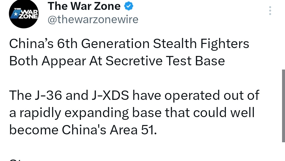 🔻一想到再过三四年有可能USAF飞行员要开着F35带着两个CCA海尔兄弟跟南北