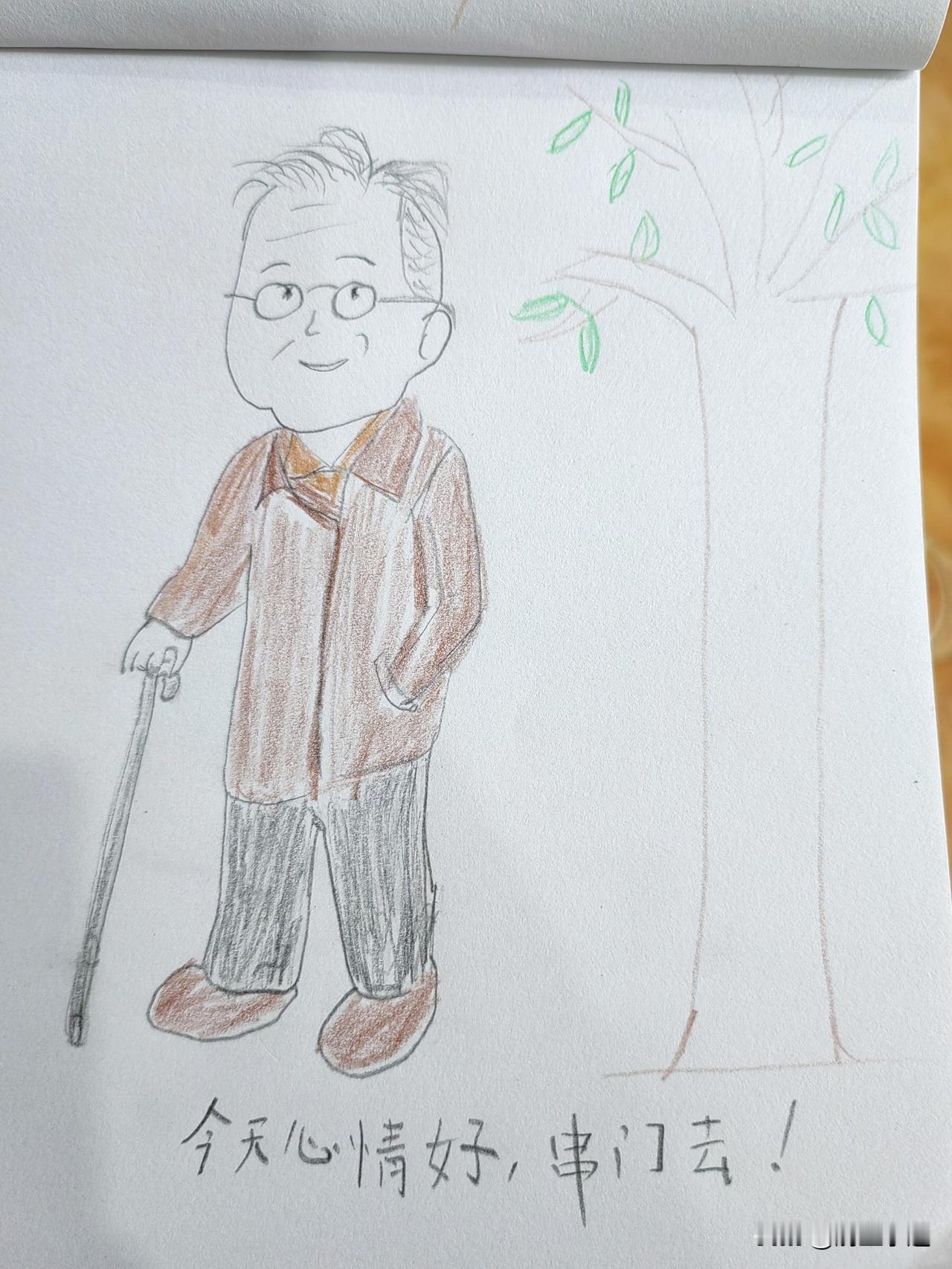 我家“皇阿玛”，一大早居然串门去了
昨天早上7点多钟，弟弟就在家人群发了一个视频