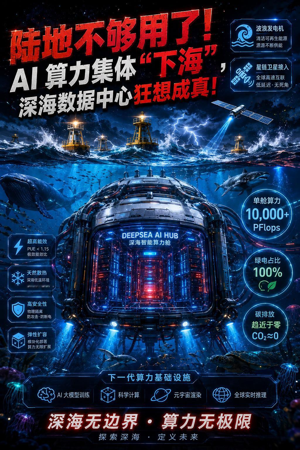 AI算力狂欢：深海数据中心成为赛博新大陆！微软当年放弃了，为什么 2026 年 