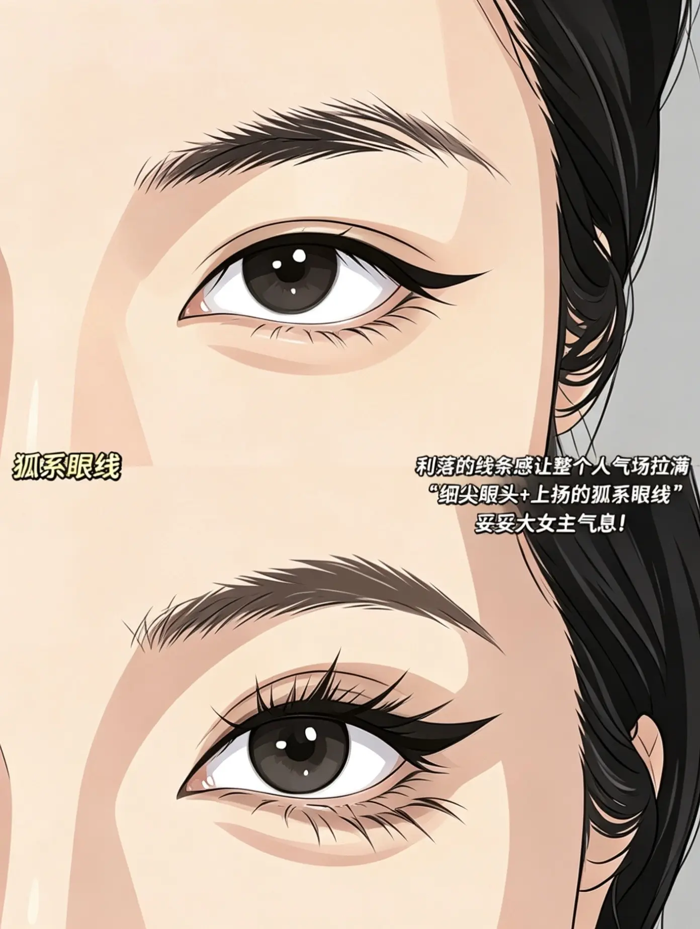 狐系眼线和猫系眼线！两种眼线你更喜欢哪一款？姐妹们赶紧get起来！