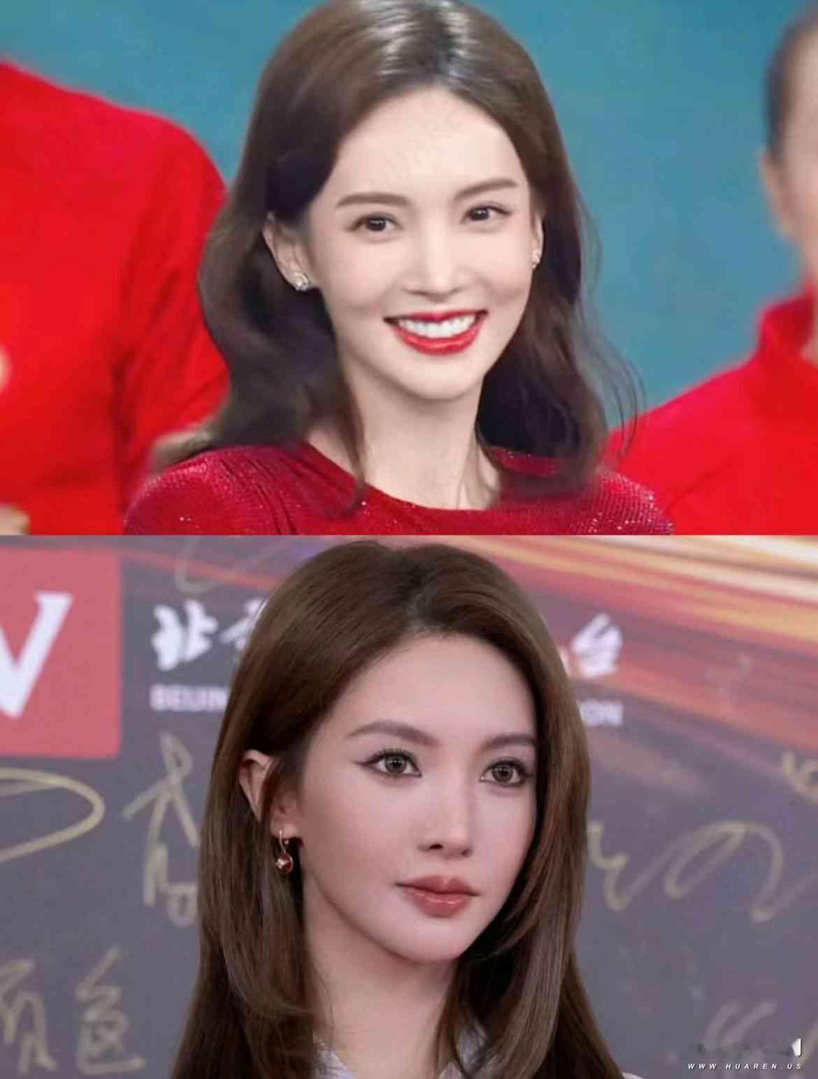 同一个人？金晨大变脸，第二张妆更好看，第一张看得清是谁，有没有点泰妆的味道。