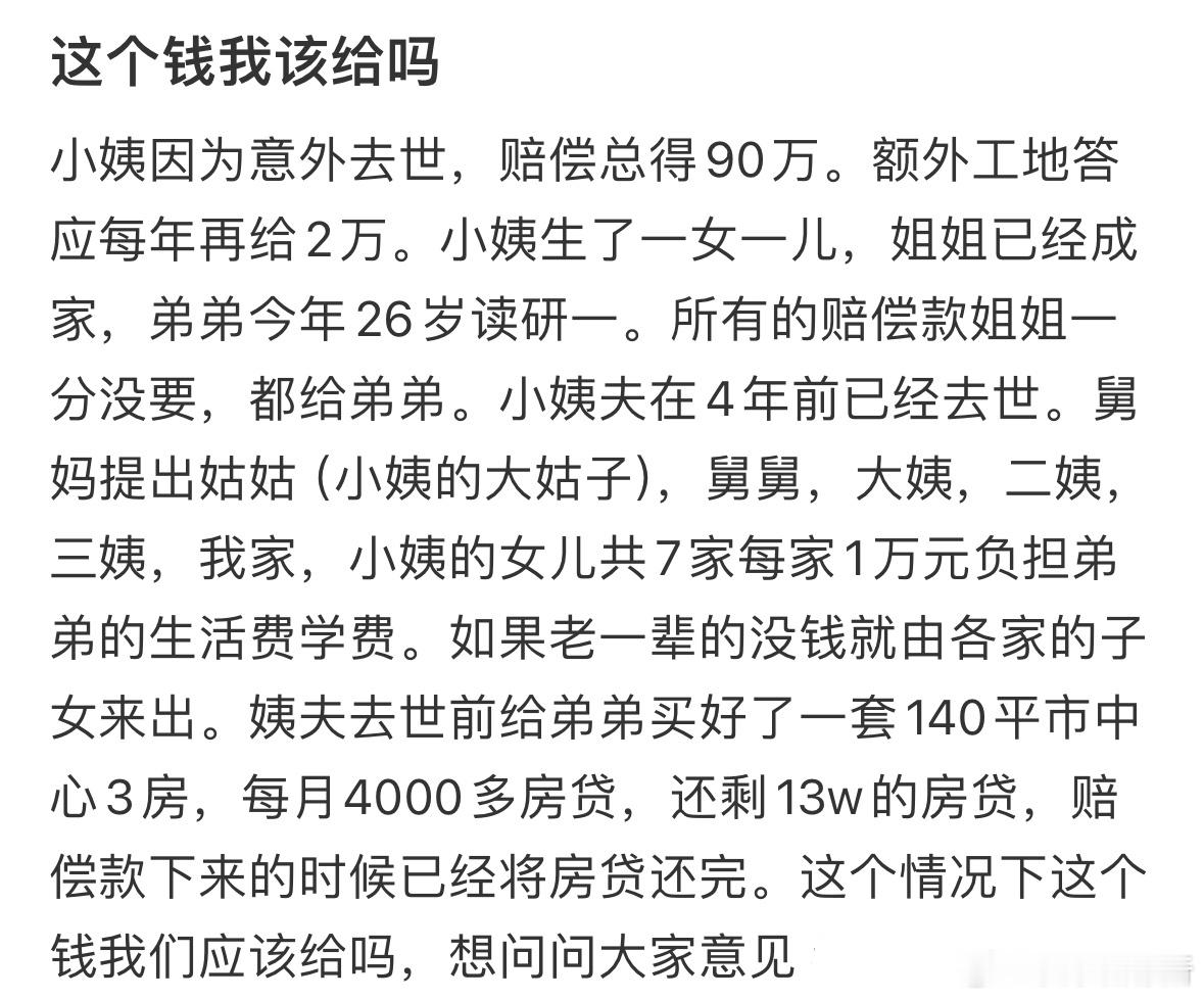 这个钱我该给吗❓ ​​​