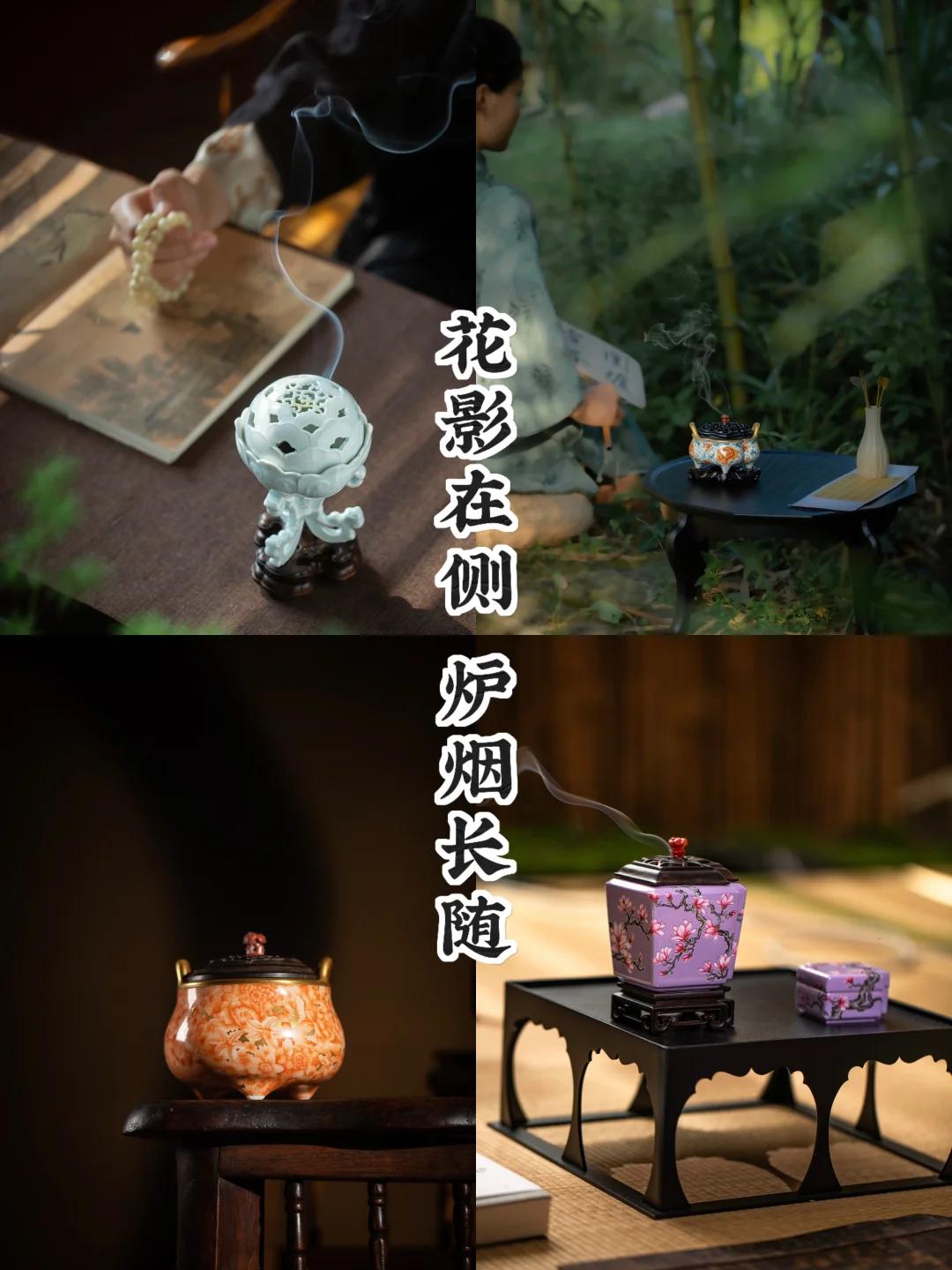 蔷薇初攀，香随影动