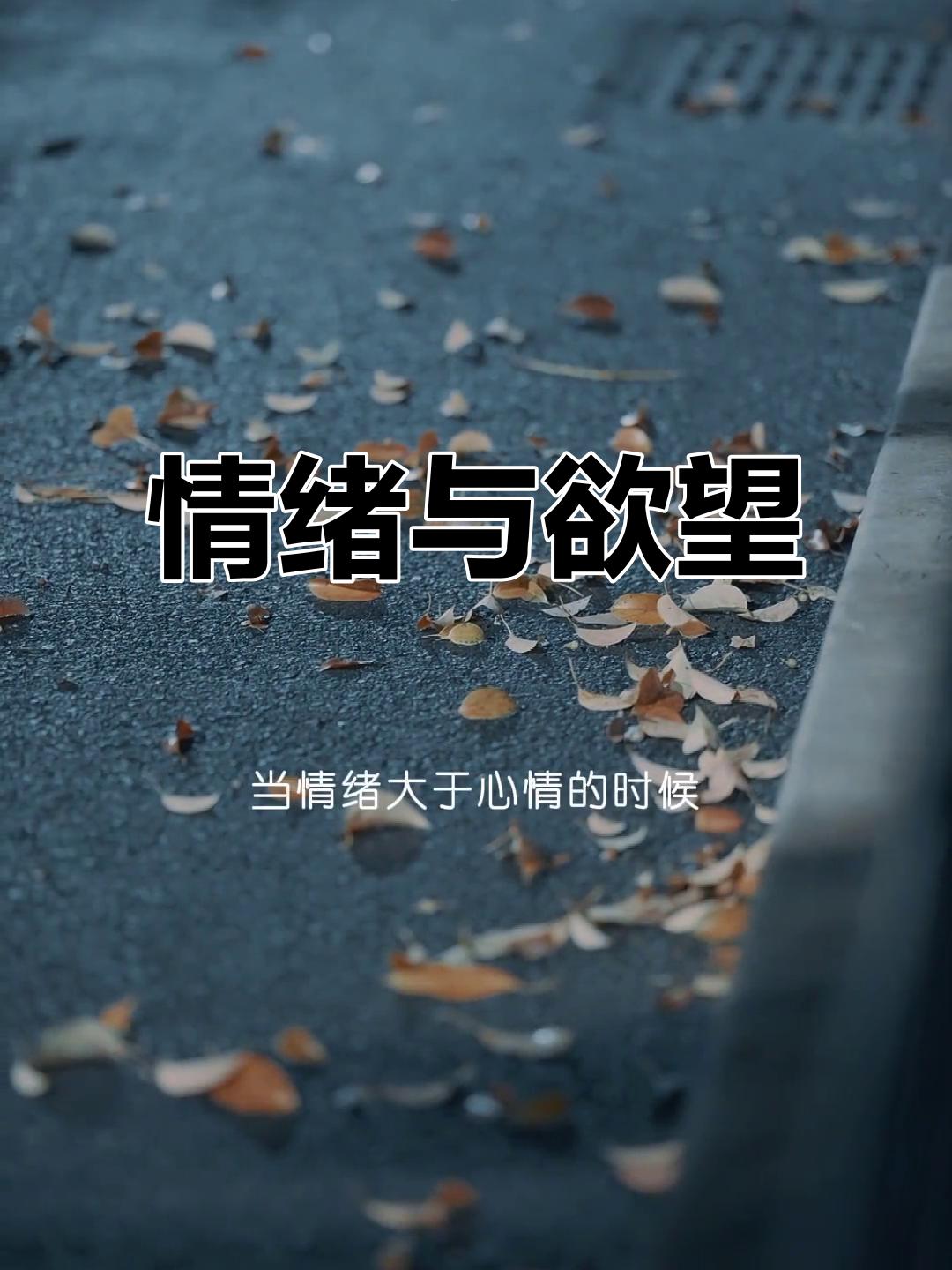 谈谈情绪与欲望
       情绪与欲望宛如孪生兄弟，紧密相依。负面情绪中常隐匿