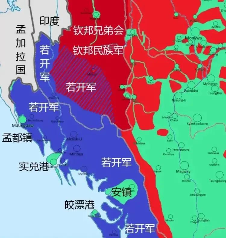 图穷见匕的时候到了，若开军拿下丹兑镇缅军海军基地，可以说若开邦全境已经被拿下，之