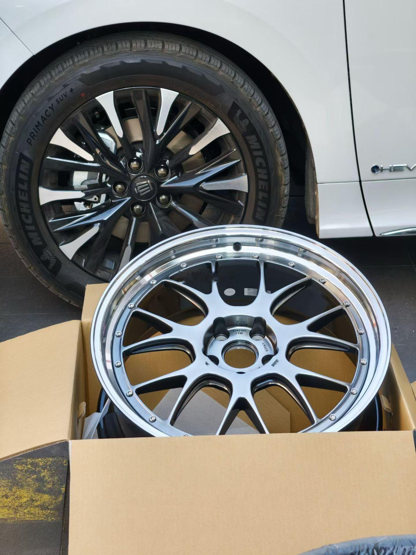 提新车 40系 威尔法21寸 BBS LMR  开工~ 