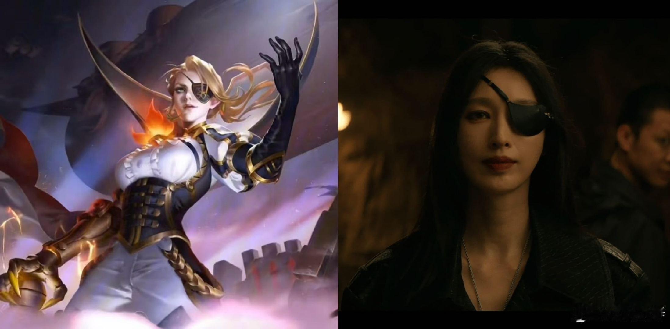 张俪 国服米莱狄 张俪：我就是米莱狄本狄！从独眼造型到霸气风衣，再到手中权杖，每