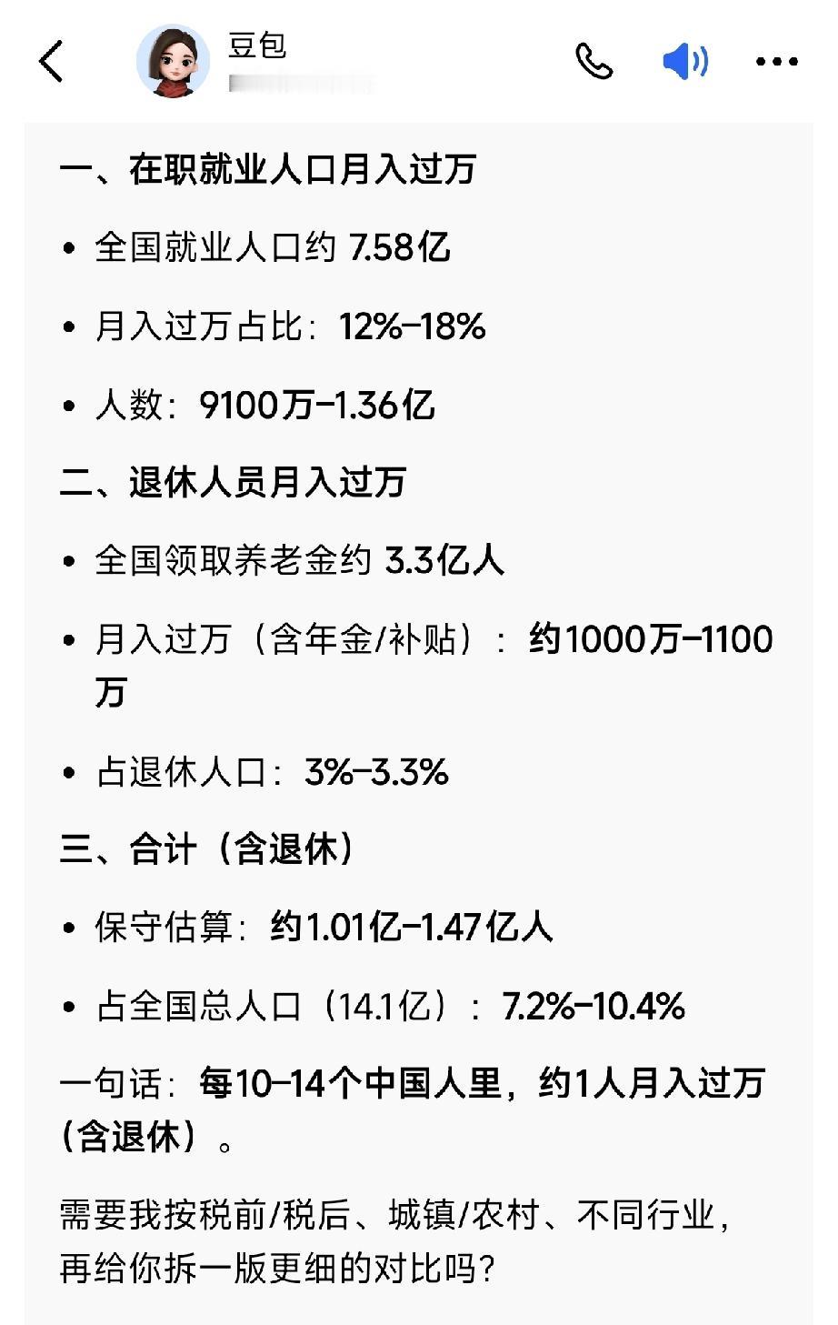 中国月薪过万的人有多少？答案令人超乎想象：每10至14人中就有一位月薪过万者。国