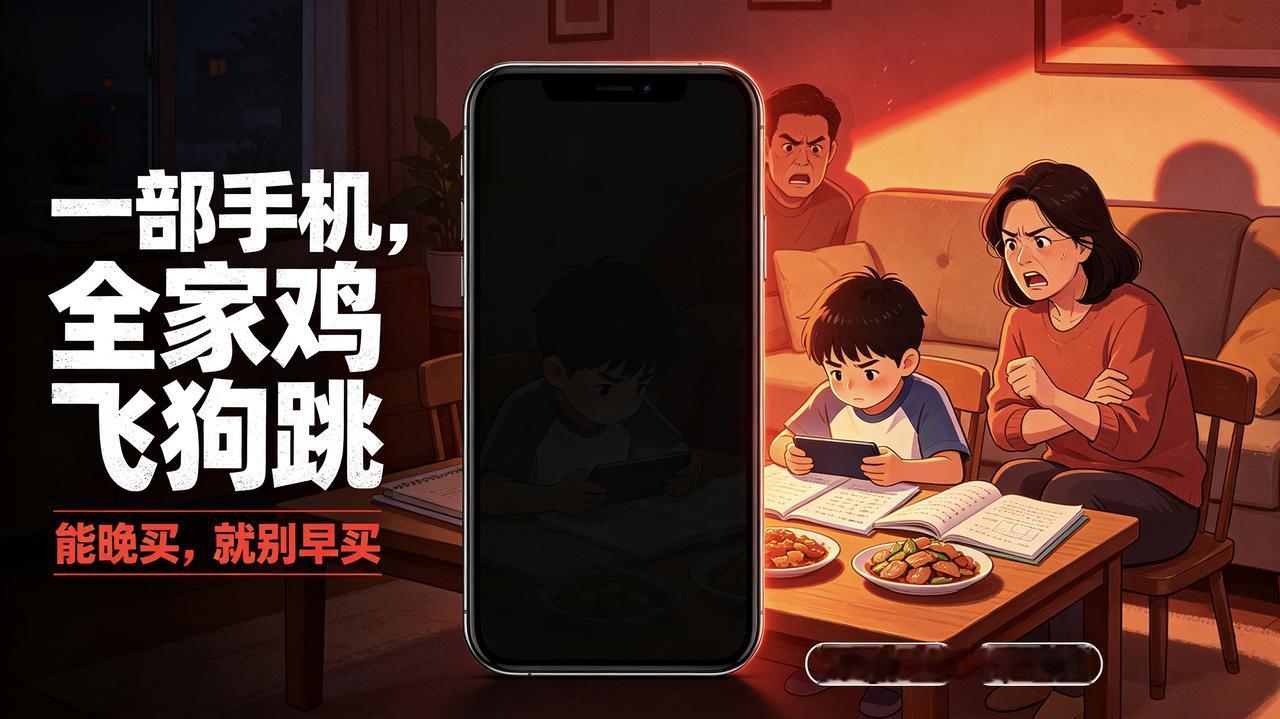 千万别随便给孩子买手机！一入手全家永无宁日
所有家长警醒！不给孩子买手机，家里就