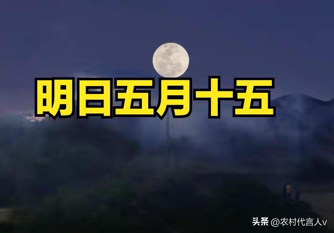 明日五月十五，不论多忙，记得：1不结、2不熬、3不吵，别大意！
 
农历五月十五