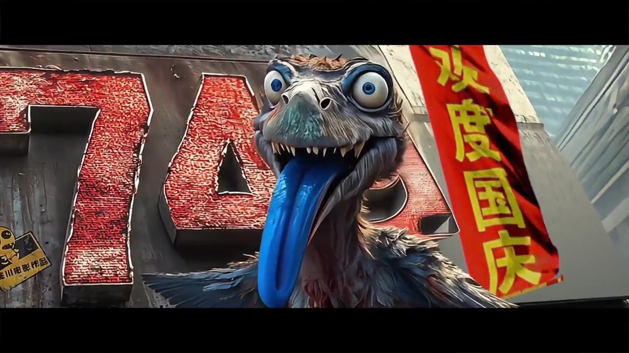 看完《749局》之后，才发现第一波定档宣传物料里的蓝舌头怪鸟，在正片中根本就没有