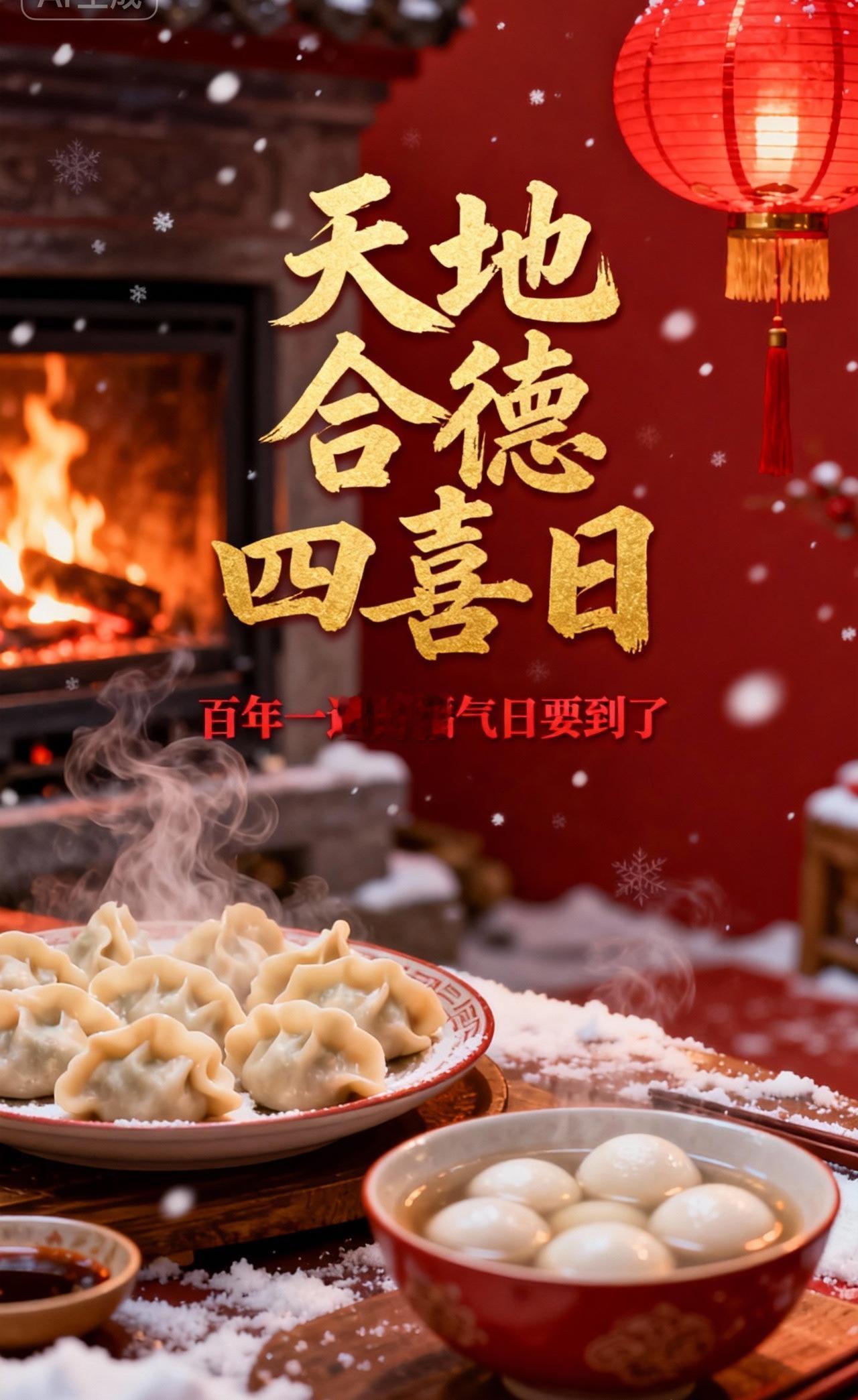 今年冬至不一般！“天地合德四喜日”，百年一遇的福气日要到了

朋友们注意了！今年