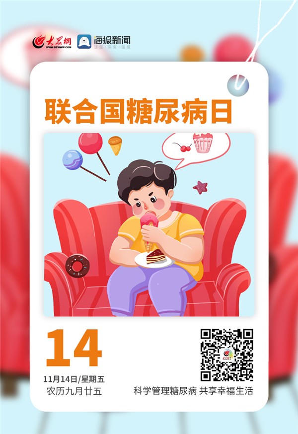 早安,你好|今天,联合国糖尿病日