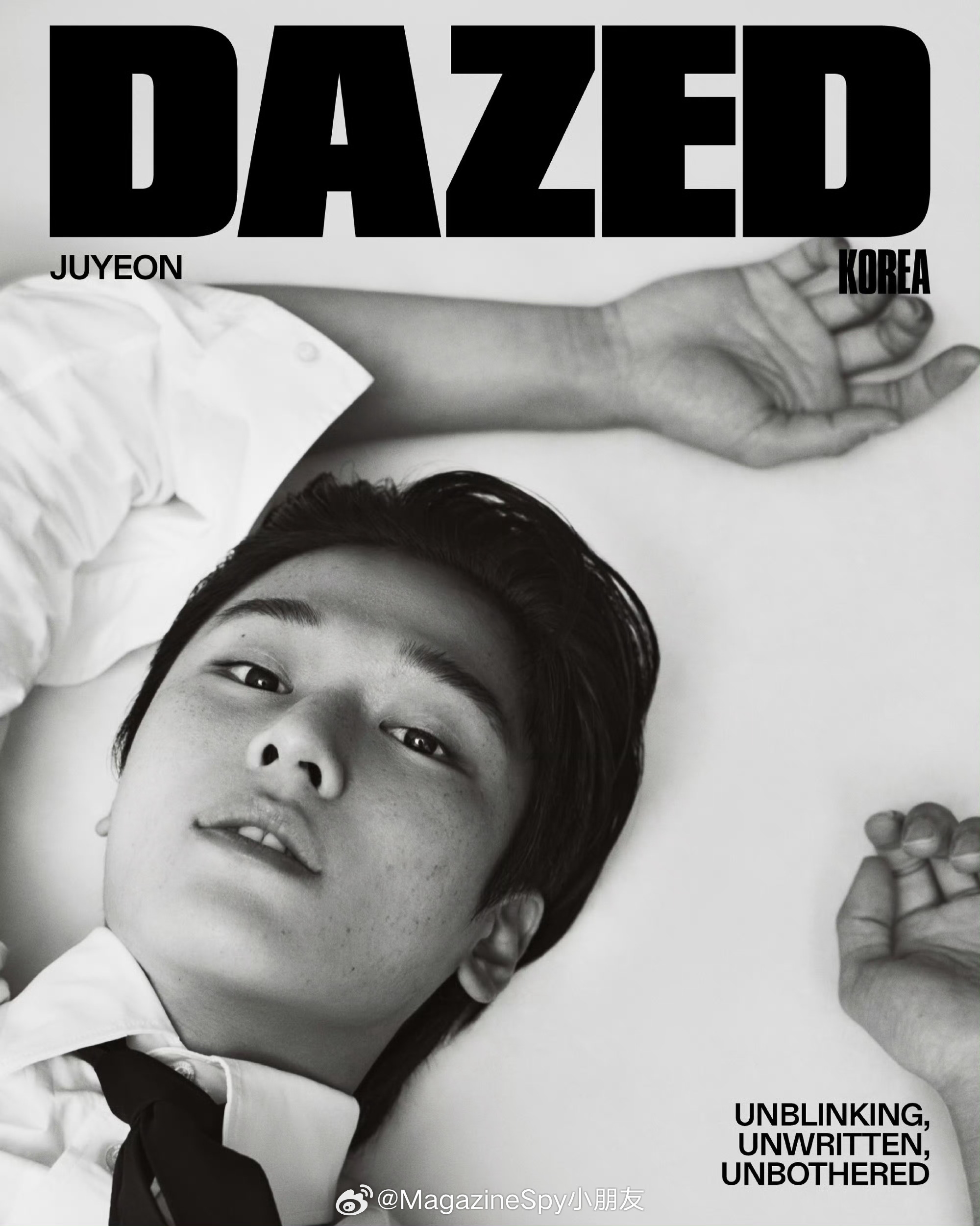 李柱延携手巴黎世家坐镇韩版DAZED八月刊封面，第三度封面合作，刚在巴黎高定时装