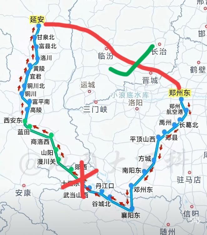 三天两头坐火车，看到不顺心的路线就想给改改。抓紧修我老家德州到聊城的铁路，因为我
