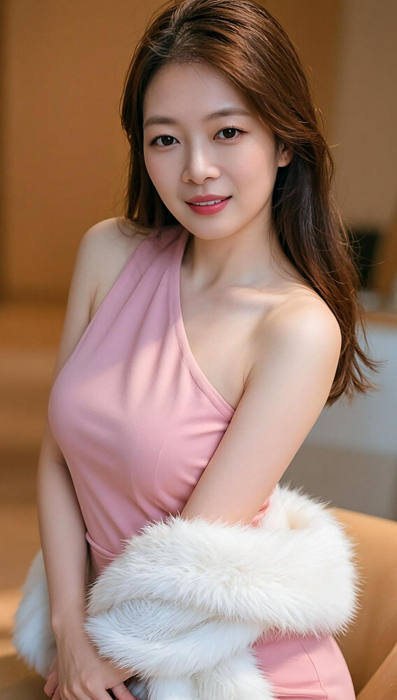 AI单肩裙写真  日常通勤穿搭指南 少女写真 甜系女孩 高颜值