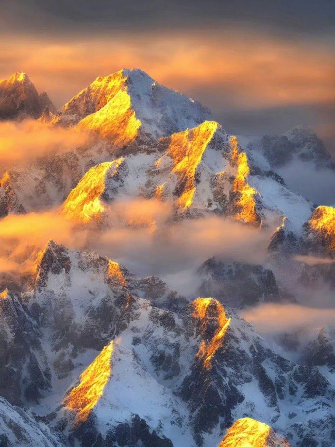 据说看到日照金山的人会幸运一整年⛰️运势