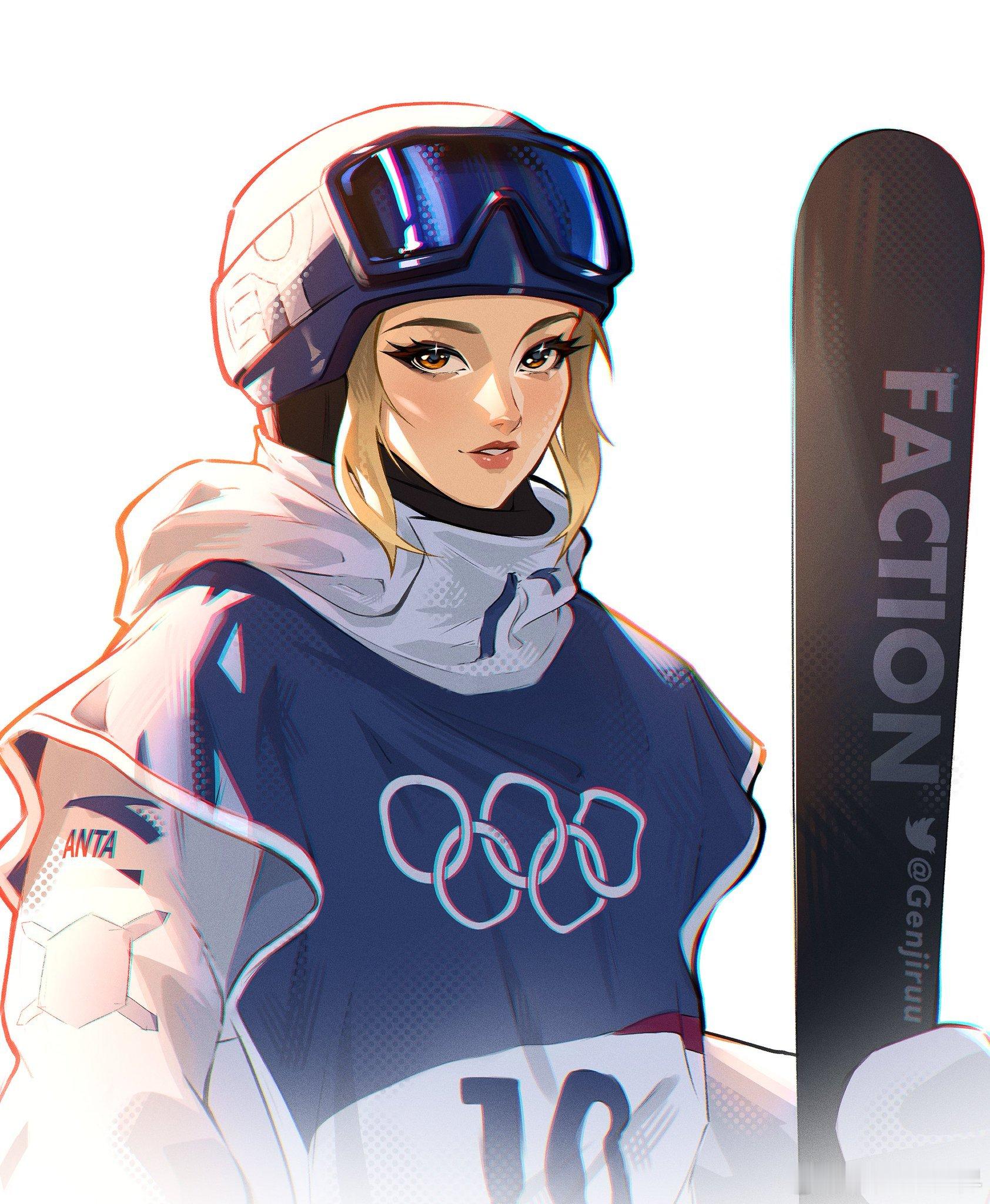 谷爱凌金牌谷爱凌卫冕成功，恭喜青蛙公主！ 