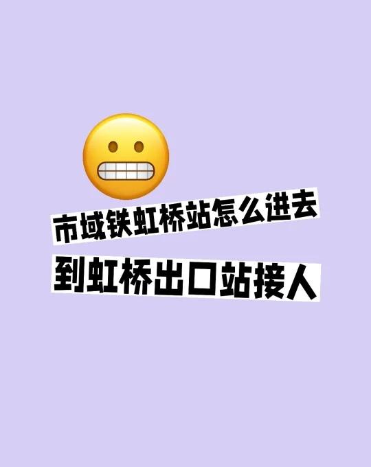 市域铁虹桥站怎么进去到虹桥出口站接人
不懂就问有问必答