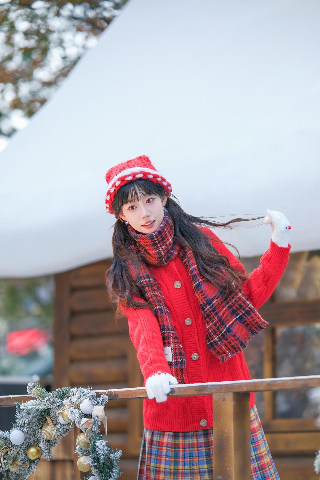 苏州狮山龙湖预制雪景圣诞照来啦！超甜美日系写真 创作者中心 创作灵感 美女 雪景